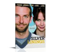 SHAUREWNYY Silver Linings Playbook Posters Aesthetic Wall Art Decor Vintage Canvas Poster Decorative Painting for Living Room Bed Room 20x30inch(50x75cm) Frame-style