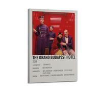 SHAUREWNYY The Grand Budapest Hotel Posters Aesthetic Wall Art Decor Vintage Canvas Poster Decorative Painting for Living Room Bed Room 08x12inch(20x30cm) Frame-style