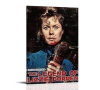 SHAUREWNYY The Legend of Lizzie Borden Movie 1 Posters Aesthetic Wall Art Decor Vintage Canvas Poster Decorative Painting for Living Room Bed Room 20x30inch(50x75cm) Frame-style