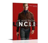 SHAUREWNYY The Man From Uncle Posters Aesthetic Wall Art Decor Vintage Canvas Poster Decorative Painting for Living Room Bed Room 20x30inch(50x75cm) Frame-style