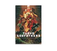 SHAUREWNYY Tokyo Godfathers Posters Aesthetic Wall Art Decor Vintage Canvas Poster Decorative Painting for Living Room Bed Room 16x24inch(40x60cm) Unframe-style