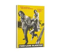 SHAUREWNYY Two-Lane Blacktop Posters Aesthetic Wall Art Decor Vintage Canvas Poster Decorative Painting for Living Room Bed Room 12x18inch(30x45cm) Frame-style
