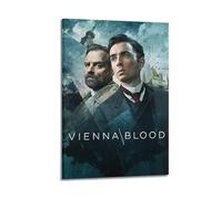 SHAUREWNYY Vienna Blood Posters Aesthetic Wall Art Decor Vintage Canvas Poster Decorative Painting for Living Room Bed Room 16x24inch(40x60cm) Frame-style