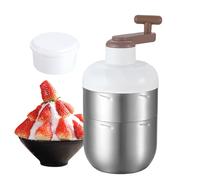 Shaved Ice Machine | Hand Crank Maker for Shaved Ice Cream - Portable Stainless Steel Snow Cone Maker for Beverage Preparation Home Kitchen Outdoor Picnic