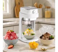 Shaved Ice Machine, Ice Shaver Machine for Snow Cones, Blade Adjustment