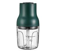 Shaved Ice Machine, Multifunctional ice Crushing Machine Shaved ice Machine Household Glass Small Smoothie Machine Crushed ice supplementary Food Electric Meat Grinder Ice Crusher(Green)