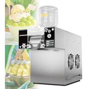 Shaved Ice Machine, Stainless Steel, 120KG/24H, Commercial with Adjustable Speed for Restaurants, Bars, Beverage Shops, Coffee Shops