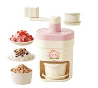 Shaved Ice Maker,Manual Portable Hand Crank Maker - Ice Crusher Machine - for Home Freezer Counter Party Restaurant Bar Hawaiian Juice Beverage Whiskey Drinking Camping