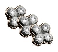 Shaver 4-Head Replacement Blade，Compatible with Skull Pitbull, Butterfly Kiss Pro & Palm Shavers, Bald Head & Body Electric Razor for Men & Women (3 Pack)