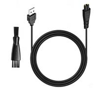 Shaver and Clipper Charger for Remington, 5V USB Electric Shaver and Clipper Charging Cable Includes Cleaning Brush Compatible with Remington Models XR7000, XR1410, HC4250, PG6171 (Black, With Brush)