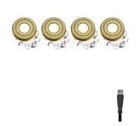 Shaver Blade，Compatible for SkullShaver，Compatible for Pitbull，Gold PRO Brush，Compatible for Pitbull，Shaver Blade(4 PCS G)