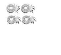 Shaver Head Replacement Blade,Compatible For Skull, Shaver ,Compatible For Pitbull, Gold PRO Shaver Replacement Blade 4 Heads Shaver Blades Razor Head Assembly(Silver 4 pcs 1 set)