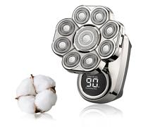 Shaver, Head Shaver 9.0, Floating Head Shavers for Bald Men, Waterproof Wet Dry Shaving, Intelligent LED Display(Silver)