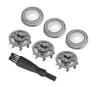 Shaver Heads Blades, Compatible with Philips, SH30 SH50 S1020 | 4pcs cutter pack, steel, silver, rotary framework layout, 3 blades and 1 cleaning brush