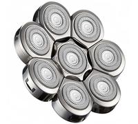 Shaver Heads Replacement - 8D Blade Replacement Heads for Men's, Shaver Head for Face and Head, Both Wet and Dry, Durable Smooth Shaving