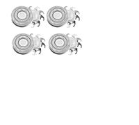 Shaver Replacement Blade 4 Heads Blades Shaver Head Replacement Blade,Compatible for Skull Shaver,Shaver Head Replacement Blades(Silver 4 pcs 1 Set)