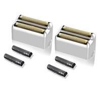 Shaver Replacement Foil compatible with BaByliss Barberology Double FXFS2G Metal shaver foil replacement (Silver 2 Pack)