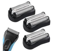 Shaver Replacement Head Compatible with All Braun Series 3, 3Pack 32B Precision Heads, Series 3 Shaving Replacement Head Fits Models 3000s, 3010s, 3040s,3050cc, 300s, 310s etc, (32B, Black)