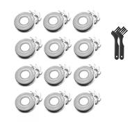 Shaver Replacement Heads Blades，Compatible For Skull，Shaver，Compatible For Pitbull，Gold PRO Brush,Compatible For Pitbull，Shaver Replacement Blade Skull Shaver Blades(12 PCS S)