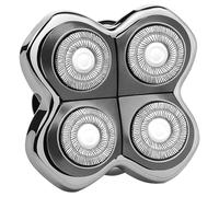 Shaver Replacment 4-Head Compatible with Skull Pitbull | with Butterfly Kiss PRO & Palm Head Shaver Dual Track Heads Floating Replacement Blades, Wet & Dry Head Shaver for Bald Men