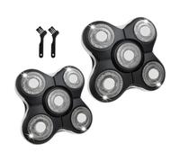 Shaver Replacment Heads，5 Dual Track Heads, Floating Shaver Heads Replacement, Wet & Dry Head Shaver for Bald Men，Compatible for Remington(2pcs)
