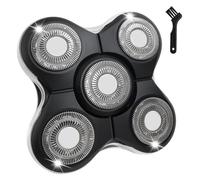 Shaver Replacment Heads，5 Dual Track Heads, Floating Shaver Heads Replacement, Wet & Dry Head Shaver for Bald Men，Compatible for Remington(3pcs)