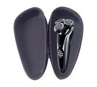 Shaver Travel Case with Hard Shell - Waterproof Storage Container, Travel Organizer | Shaver Carrying Case with Soft Zipper, Travel Bag, Black, Fare riferimento alla descrizione, Please refer to