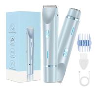 Shaver Women,IntimateGlide Pro,Ladies Razors Electric,Dual Head Shaver Women Bikini Ipx7 Waterproof Wet & Dry Use,Scratch-Resistant, Suitable for The Entire Body (Blue)
