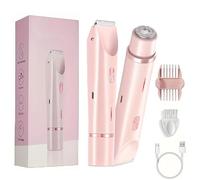 Shaver Women,IntimateGlide Pro,Ladies Razors Electric,Dual Head Shaver Women Bikini Ipx7 Waterproof Wet & Dry Use,Scratch-Resistant, Suitable for The Entire Body (Pink)