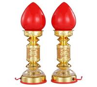 SHAVERUSH God of Wealth lamp for The Buddha lamp led God Table lamp for Wealth and Fortune lamp Electric Candle Long Light Buddha for Home