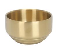 Shaving Bowl with Ti Plated, Metal Shaving Mug Bowl, Barber Cleaning Soup Cup for Men Wet Shave