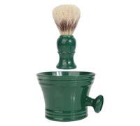 Shaving Brush and Foam Bowl Set Polystyrene Pig Bristles