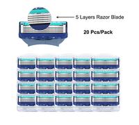 Shaving Cassettes For Gillette Fusion Replacement Heads 5 Layers Stainless Steel Razor Blades Straight Razor For Men Manual