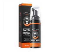 Shaving Foam Mousse for Men Sensitive Skin, Moisturising Shaving Mousse, Protective Shaving Mousse, Face Body Soft Clean Shavings Foam for Men, Natural Soothe & Cleanse Skin (60ml, 1pc)