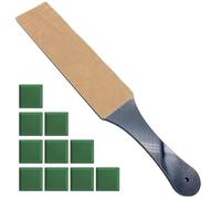 Shaving Leather Strop Belt Double Side Leather Strop for Knife Sharpening Stropping Block Kit with Polishing Compound(Color 7)