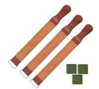 Shaving Leather Strop Belt Genuine Leather Sharpening Strap Folding Knife Knives Polishing Belt(Type 6)