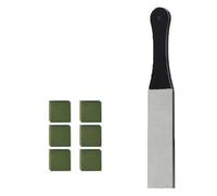 Shaving Leather Strop Belt Sharpening Strap Barber Straight Razor Shave Sharpener Knives Polishing Belt(28CM Wood 6GAO)