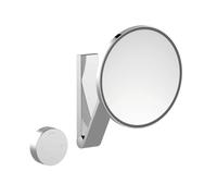 Shaving Mirror With Light Keuco Ilook_move wall model, round/illuminated with cable-free sensor control Brushed Nickel