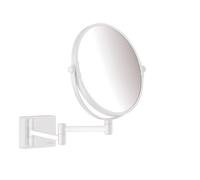 Shaving Mirror Without Light Hansgrohe AddStoris ø 188 mm White Matt