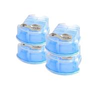 Shaving Razor Cleaning Liquid Cartridge. Compatible With Braun CCR2 / CCR4 390cc-4, 370cc-4, 350cc-4, 9280cc, 9290cc, 9515s, 9551cc, 9555cc, 9556cc, 95557cc.(4Pcs)