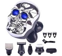 Shaving Razors, Electric Shavers for Men Skull Shaver Razor 5 Blades USB Rechargeable Men's Shaver Barber Beard