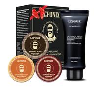 Shaving Soap - Includes 3 Shaving Soap for Men & Sandalwood Shaving Cream for Smooth Wet Shave - Shaving Soap Puck Kit Scented Sandalwood/Cedar/Sweet Orange - Gift Sets for Men Him Stocking Fillers