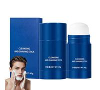 Shaving Soap Stick For Men, Moisturizing Shaving Foam Stick for Smooth Razor Glide, No Need Shaving Brush, Rich Shaving Foam Shaving Fit For Manual/Electric Shavers,Travel Mens Soap Bar
