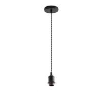 ValueLights Shaw Single Adjustable Matte Black Pendant Ceiling Light