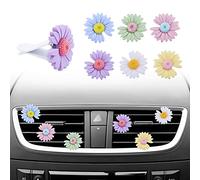 ShawFly 6 PCS Beautiful Daisy Sunflower Flower Car Vent Clip Cute Car Interior Decoration Accessories(Sunflower)