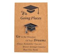 Shawl and Clips Graduation Season Doctoral Hat Badge College Style Back to School Season Channel and Brooch (Black, One Size)