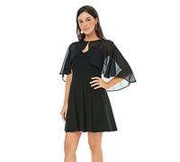 Shawl and Wraps for Evening Dress Chiffon Shawls Wedding Shrug Guest Bridesmaid Cape Scarves for Womens, Chiffon Black, One Size