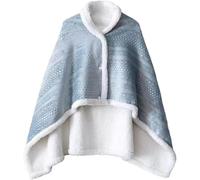 Shawl Blanket,Lap Blanket for Elderly,Wearable Blanket Women 33X47 Thick Small Blanket, Warm Blankets for Winter Poncho Shawls,Bed Jacket for Women,Poncho Blanket for Office Lunch Break B