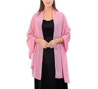 Shawl Blanket Large Red Neck Scarf Ladies Birthday Neck Warmer Men Running Sparkly Christmas Scarf Women Stole Shawl Silk Scarf Wrap Pashmina For Wedding Evening Party Ceremonies (Pink, One Size)