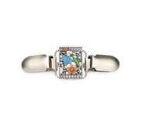 Shawl Cardigan Clip 3pcs Retro Shawl Brooch For Women Lapel Pins Flower Design Classical Sweater Knitwear Clip Girls Dresses Cardigan Collar for Clothes(11)